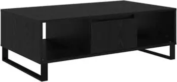 vidaXL Couchtisch Holzwerkstoff schwarz Eichen-Optik 104x60x35cm (882594)