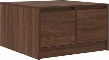 vidaXL Couchtisch mit Schubladen braun Eichen-Optik 70,5x70x40cm (3328414)
