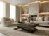 WFL GROUP Cavetta U Couchtisch höhenverstellbar ausziehbar, dunkelgrauer Beton-Optik, 120-200x80x27-76cm (800001052059)