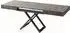 WFL GROUP Cavetta U Couchtisch höhenverstellbar ausziehbar, dunkelgrauer Beton-Optik, 120-200x80x27-76cm (800001052059)