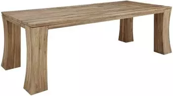 Massivmoebel24 BASSANO Esstisch Teak, natur unbehandelt, 200x100x78cm (54-110-712-0002)