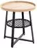 HAKU Columbia Beistelltisch rund, Eiche/schwarz, MDF/Metall, H55 x Ø50cm (54461)