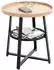HAKU Columbia Beistelltisch rund, Eiche/schwarz, MDF/Metall, H55 x Ø50cm (54461)