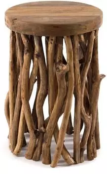 Xtradefactory Beistelltisch "Woods" Mahagoni Massivholz, 30x45cm