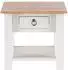Mid.you Ines Couchtisch Kiefer weiß/honig, 1 Schublade (106162)