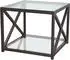 HOFMANN LIVING AND MORE Clara Beistelltisch braun, Klarglas, 80x60x50cm (40443957-0)