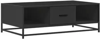 vidaXL Couchtisch schwarz 100x57x35 cm Holzwerkstoff und Metall (848759)