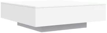 vidaXL Couchtisch mit LED-Beleuchtung, wei&szlig;, 100x100x31cm (836602)