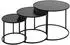 Atmosphera NOAN Beistelltisch-Set 3-teilig, schwarz (B54/45/35cm)