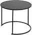 Atmosphera NOAN Beistelltisch-Set 3-teilig, schwarz (B54/45/35cm)