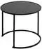Atmosphera NOAN Beistelltisch-Set 3-teilig, schwarz (B54/45/35cm)