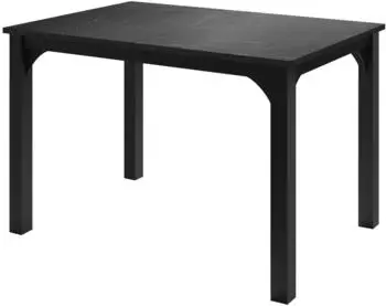 Mirjan24 Focus 120 Esstisch, Stahl, schwarz (Focus 120)