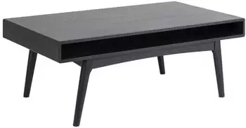 Actona Marte Couchtisch 130x70x50cm, MDF, schwarz