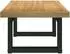 vidaXL NOAIN Couchtisch U-förmige Beine 120x60x40cm Massivholz Kiefer (4100035)