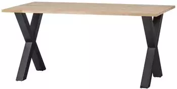Woood Tablo Esstisch Eiche, X-Gestell, 160x90cm
