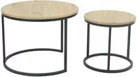 HELA Couchtisch "LINDAU" Set, 2er Set, 2 Stk. tlg. 2er Set,Tischplatten