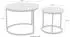 Hela Lindau Couchtisch 2er-Set, rund, MDF Eicheoptik, Metallgestell schwarz, Ø 60+40cm