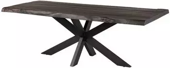 Massivmoebel24 Freeform 5 Baumkantentisch Mangoholz 200x100cm, grau lackiert (09-110-844-2224)