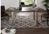 Massivmoebel24 FREEFORM 3 Baumkantentisch Akazie 120x90x76cm, grau, Beine silber matt (09-102-814-1276)