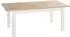 WFL GROUP Lindberg ausziehbarer Esstisch, Eiche Artisan hellbraun, weiße Holzbeine, 120–160cm (800001517595)
