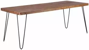 Finebuy Esstisch Massivholz Sheesham 120cm (SV43485)
