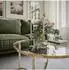 Lookway CIRI-X runder Couchtisch, Glasplatte, goldenes Gestell, ⌀70cm (800001175774)