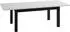 WFL GROUP Lindberg Esstisch ausziehbar, rechteckig, Kaschmir, schwarze Holzbeine, 160–240 cm (800001349298)