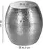 Finebuy Beistelltisch rund Ø42cm, Aluminium, silber (SuVa12240_1)