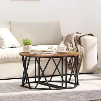 vidaXL Couchtisch Altholz-Optik 80x80x42cm (868253)