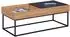 Livetastic Filora Couchtisch mit Stauraum, Artisan Eiche, 110x50cm