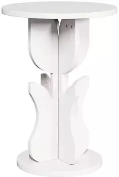 vidaXL Beistelltisch Massivkiefer, weiß, 39,5x39,5x53,5cm (873557)