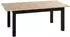 WFL GROUP Lindberg Esstisch ausziehbar, Eiche Artisan hellbraun, schwarze Holzbeine (800001349262)