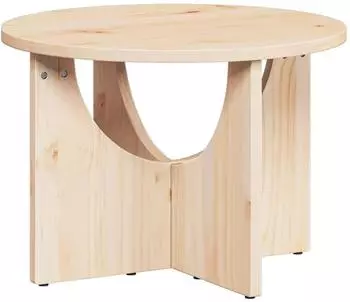 vidaXL Couchtisch Massivholz Kiefer, natur, 50x50x35cm (873529)