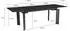 Wohnling Esstisch ausziehbar 180-240cm, Keramik Glas, schwarz, Metallbeine (WL7.152)