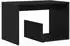 vidaXL Beistelltisch schwarz Eichen-Optik 59x36x38cm
