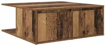 vidaXL Couchtisch mit Schubladen, Altholz-Optik, 80x80x31cm (875486)