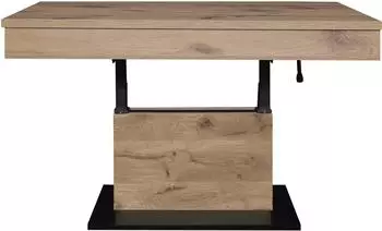 M&auml;usbacher Lift Couchtisch h&ouml;henverstellbar 58-77cm, Viking Oak, 110cm breit