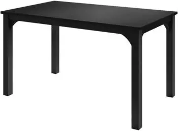Mirjan24 Focus 140 Esstisch Stahl, schwarz (Focus 140)