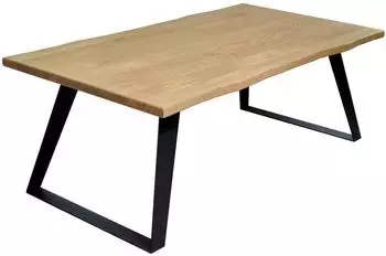 die Faktorei Charlie Couchtisch Wildeiche/Metall 110x60x40cm