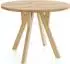 WFL GROUP Avero Esstisch rund ausziehbar, Eiche Craft braun, Holzbeine (800001090024)