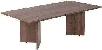 Hanah Home Rechteckiger Couchtisch Walnuss, melaminbeschichtete Spanplatte 18mm (909NRD1117)