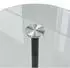 Spetebo Beistelltisch rund, Metall/Glas, schwarz, 53x35cm (49901)
