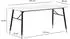 Wohnling Esstisch 140x80x76cm Marmor-Optik weiß Metallbeine (WL6.957)