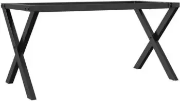 vidaXL Couchtisch-Gestell X-Form 80x40x43cm Stahl schwarz (357900)