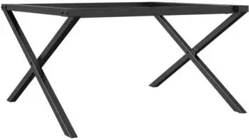 vidaXL Couchtisch-Gestell X-Form 80x70x43cm Stahl (357899)