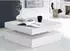 Forte Coffee Tables Couchtisch mit Drehtablett, weiß hochglanz (CFTT4181-Z38)