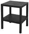 Spetebo Beistelltisch Kunststoff anthrazit, 2 Ablagen, 45x38cm (4576)