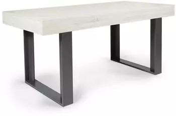 IDMarket Phoenix Esstisch Holz grau 160cm, 6 Personen