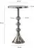 Wohnling Beistelltisch WL7.475 Aluminium rund 30cm, silber, orientalisch (WL7.475)