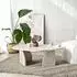 Hanah Home Rock Couchtisch Travertin-Optik, Spanplatte (552NOS2572)